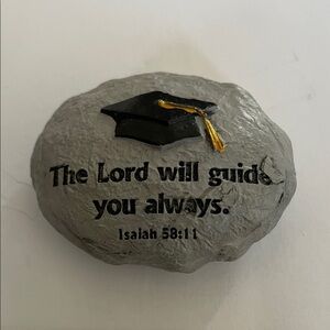 Inspirational Graduation Stone with Cap